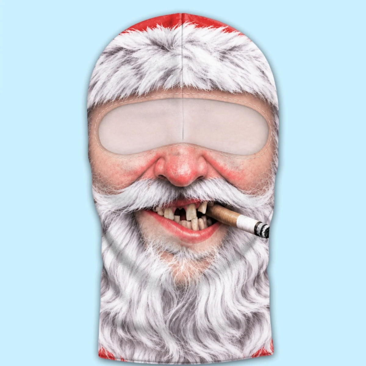 Personlig morsom skimaske - Kald snø, varme hjerter
