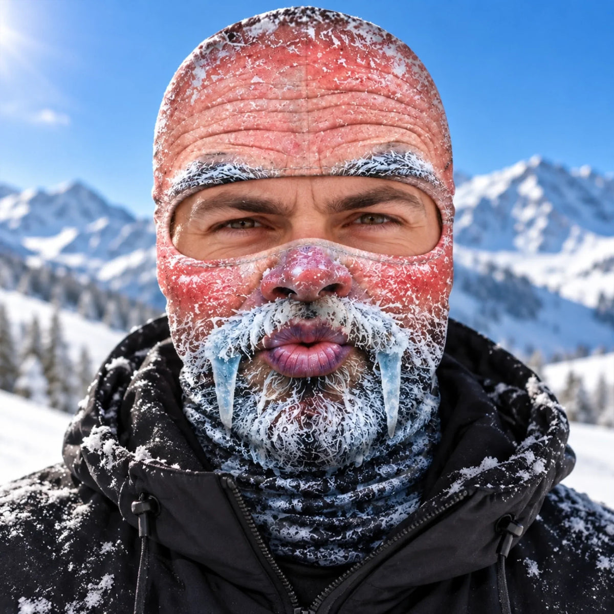 Personlig morsom skimaske - Snøen er mitt lykkested