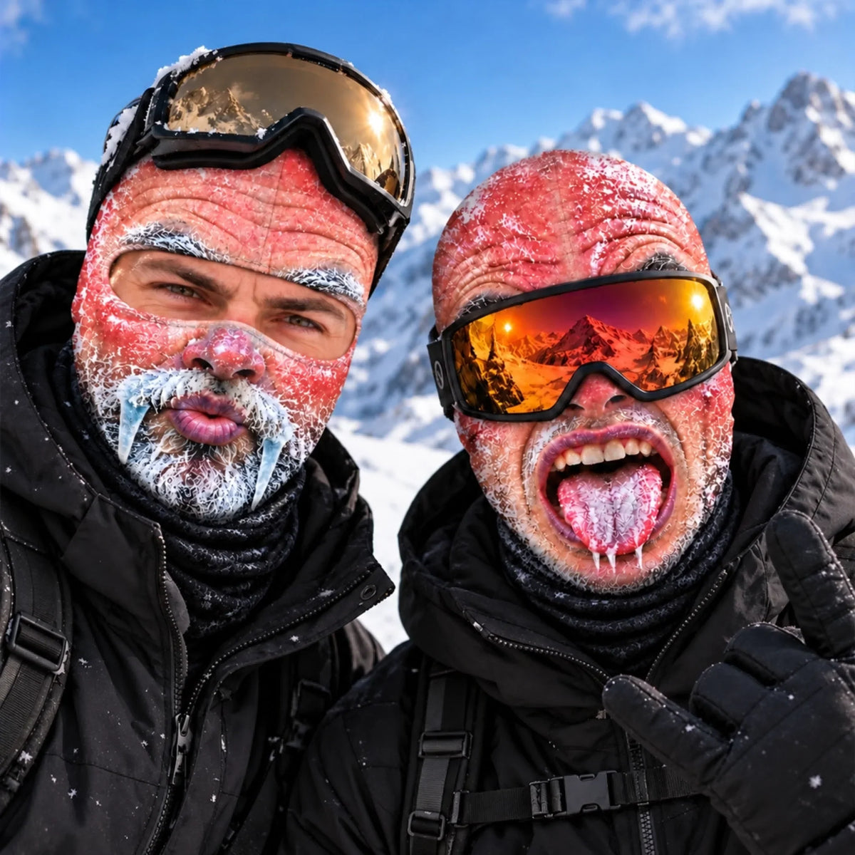 Personlig morsom skimaske - Snøen er mitt lykkested