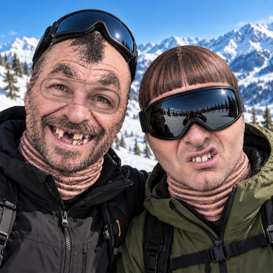 Personlig morsom skimaske - Bringer varmen til snøen