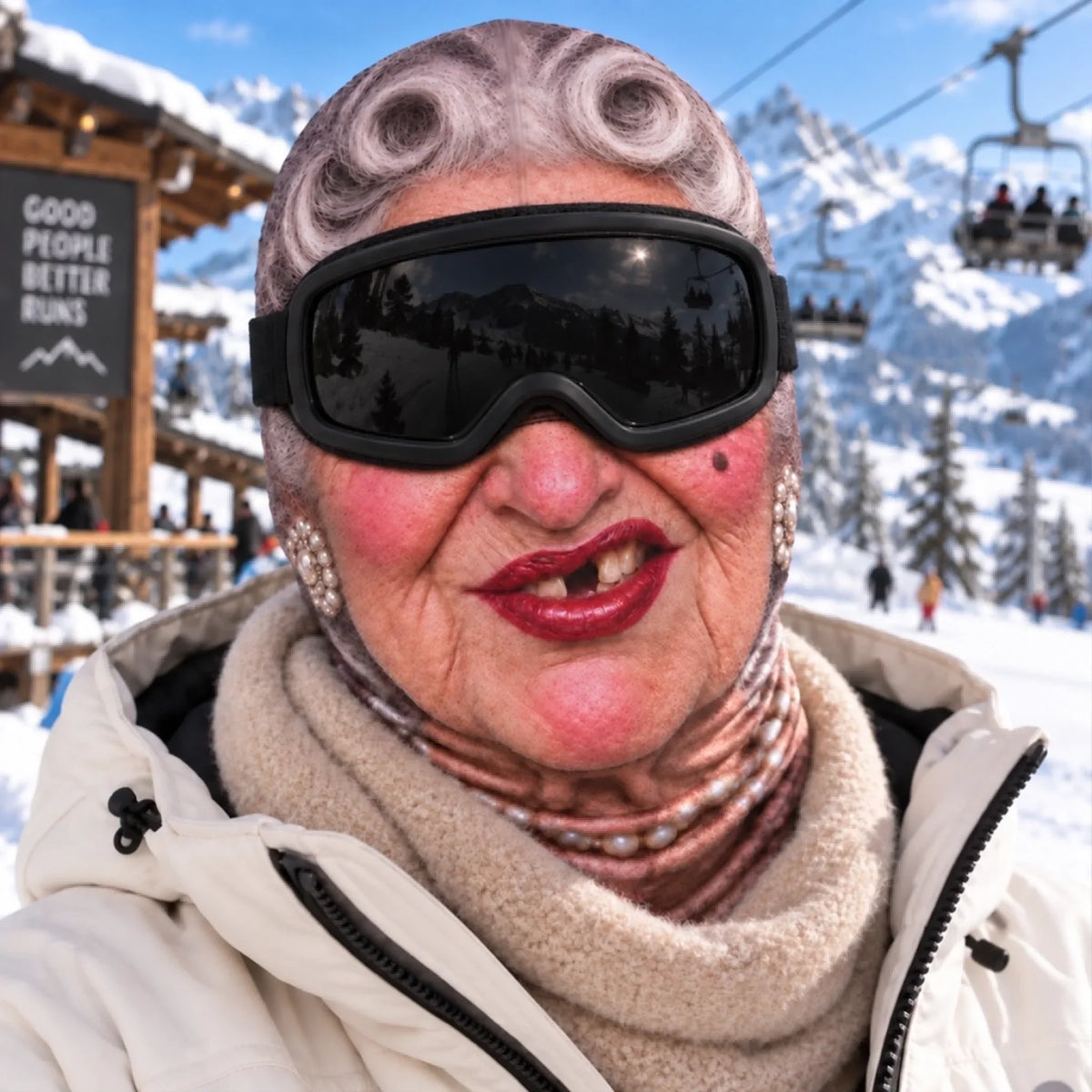 Personlig morsom skimaske