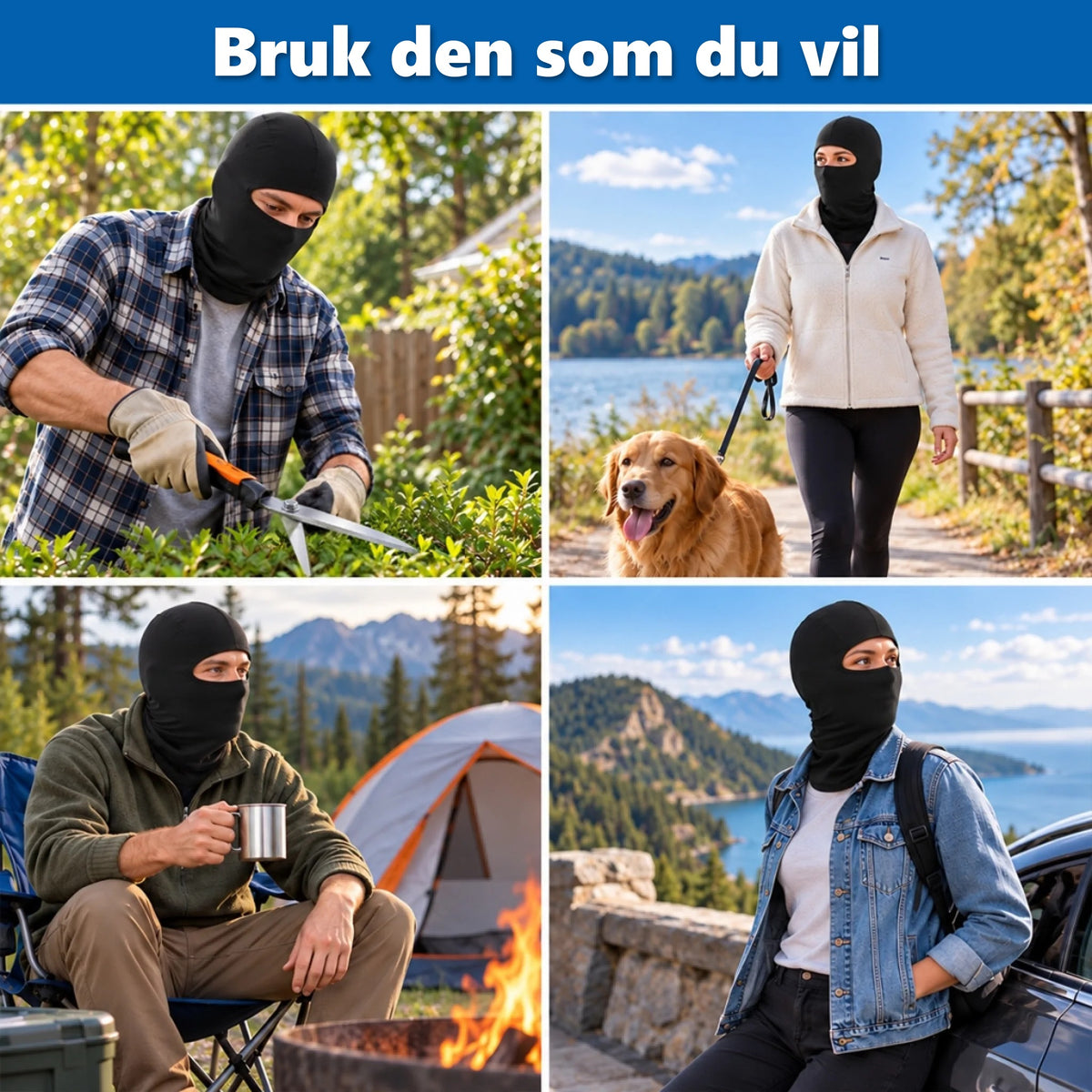 Bruk skimasken som du vil